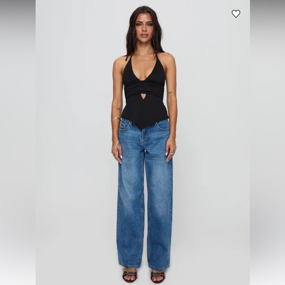 PRINCESS POLLY flared medium wash jeans - Picture 3 of 8